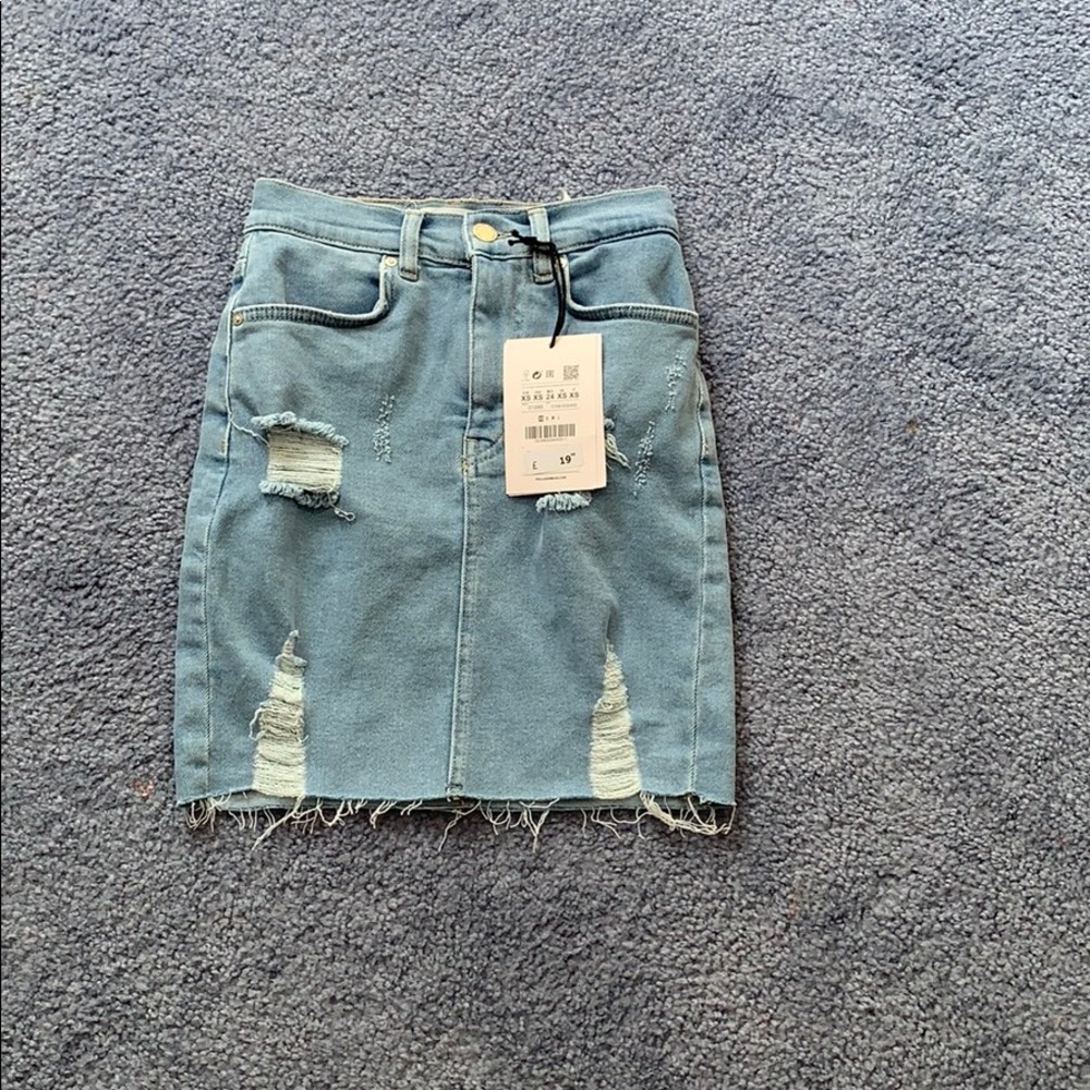 Denim Mini Skirt